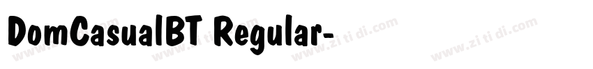 DomCasualBT Regular字体转换